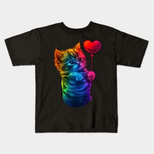 Cat Rainbow Cookies Kids T-Shirt